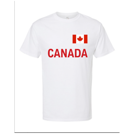 Canada World Football Fan Tee – White