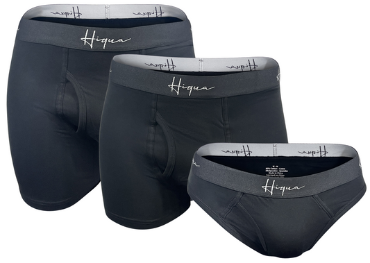 3 Pack, Multi-Pack - 1* Brief Boxer, 1* Boxer Trunk, 1* Classic Brief Hiqua Apparel