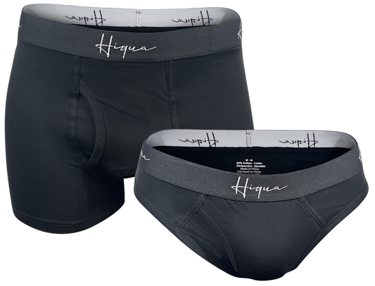 2 Pack - 1* Boxer Trunk, 1* Classic Brief Hiqua Apparel