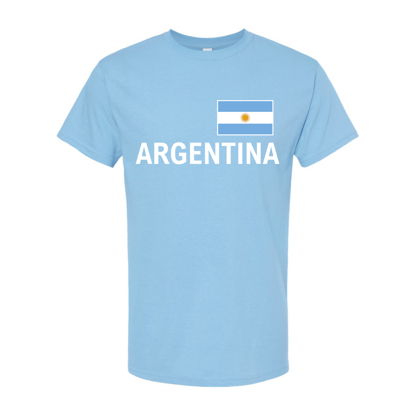 Argentina World Football Fan Tee – Light Blue