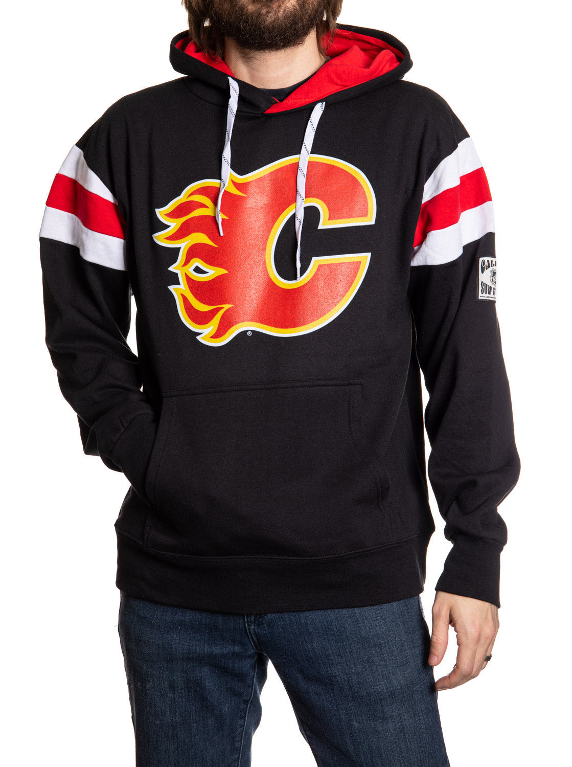 Calgary Flames Varsity Retro Style Hoodie – Hiqua Apparel