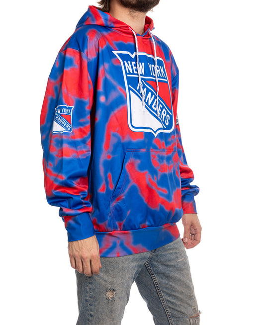 New York Rangers NHL Tie Dye Sublimation Pullover Hoodie Calhoun Surf N' Skate