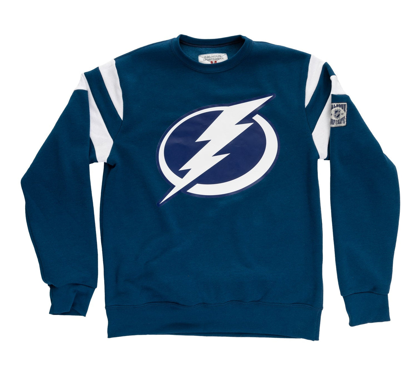 Tampa Bay Lightning Varsity Retro Style Crewneck Sweatshirt Calhoun Surf N' Skate