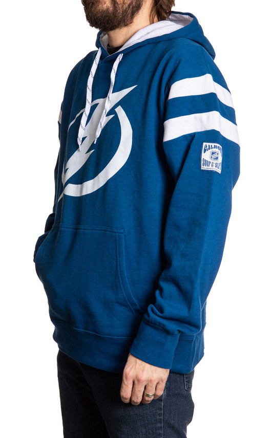 Tampa Bay Lightning Varsity Retro Style Hoodie Calhoun Surf N' Skate