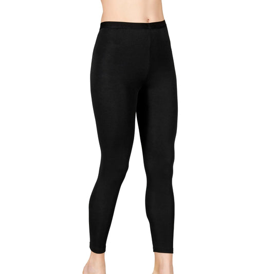 Women's Thermal Fleece-Lined Black Leggings – High-Waist Winter Tights, Soft & Stretchy Hazel Textile