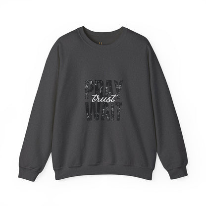 Pray, Trust and Wait Hiqua Crewneck Sweatshirt