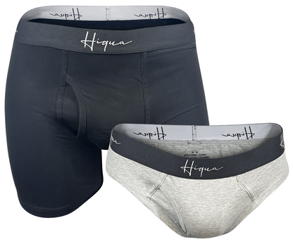 Lot de 2 - 1 boxer, 1 slip classique