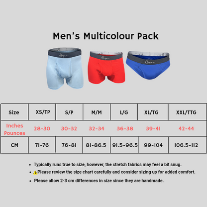 3-Pack, Multicolour Pack