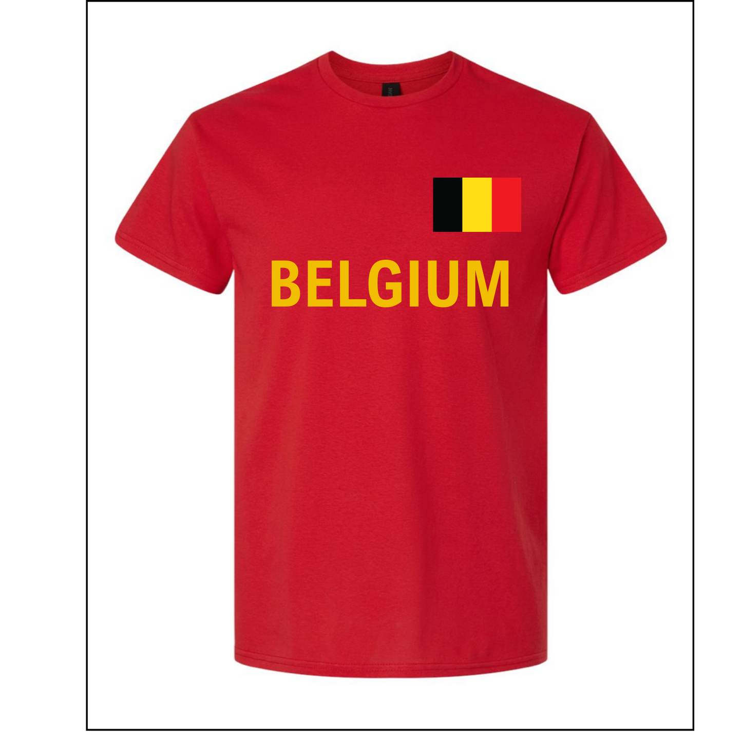 Belgium World Football Fan Tee – Red