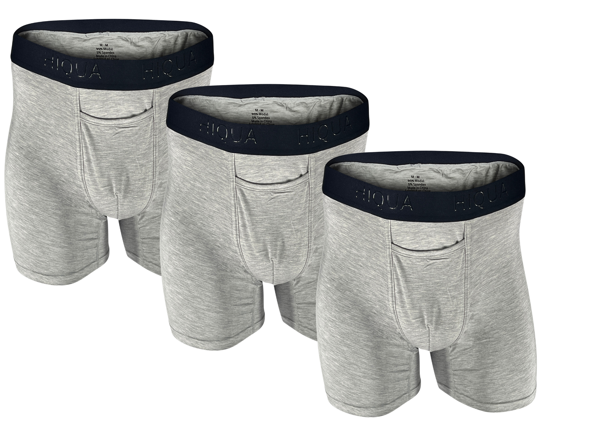 Men’s 3-pack Modal Boxer Briefs Hiqua Apparel
