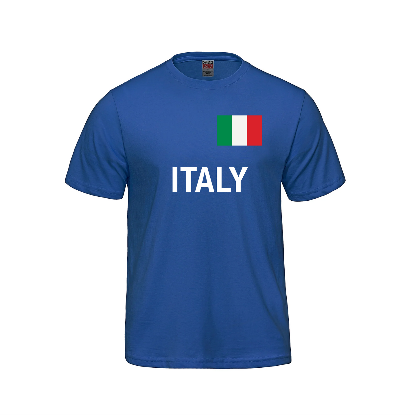 Italy World Football Fan Tee – Royal Blue