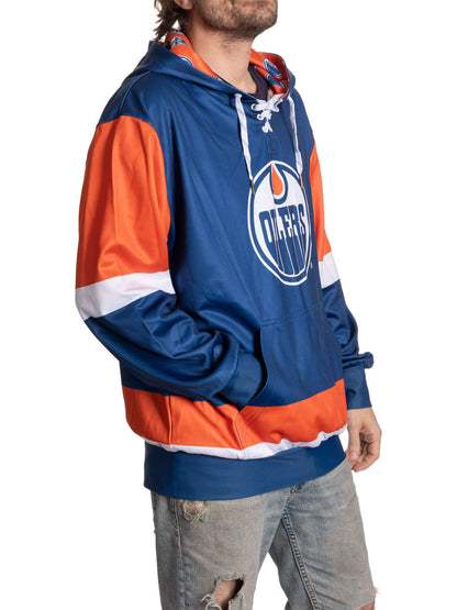 Edmonton Oilers Hockey Lace Hoodie