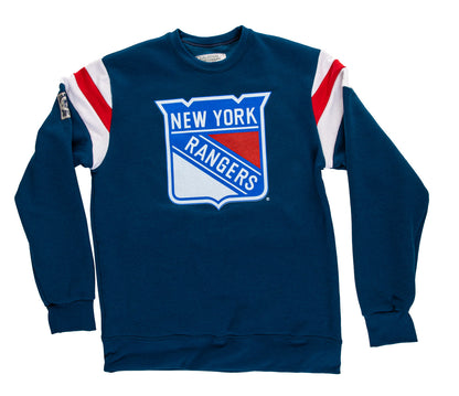 New York Rangers Varsity Retro Style Crewneck Sweatshirt